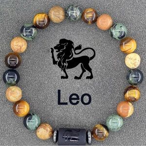 1 LEO Zodiac Sign Bracelet For Men And Women Friendship Gift Jewelry